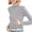 Gray, variant on Qulqfy Women's Long Sleeve Shirts Black Casual Solid Color Mock Neck Shirts Pullover Winter Tops for Women L