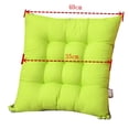 thumbnail image 4 of Kitchen Dining Cotton Chair Cushion Indoor Outdoor Kitchen Patio Chairs Pads, Square Colored Seat Chairs Cushion, Holiday Accessories Cushion Pillows Soft, Office Chair Pads, with Ties (Dark Blue), 4 of 5