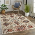 thumbnail image 2 of Feizy Nolan Transitional Southwestern, Ivory/Red/Tan, 6'5" x 9'6" Area Rug Easy Care Stain Resistant Fade Resistant Southwestern Diamond Floor Rug for Living room Bedroom, 2 of 8