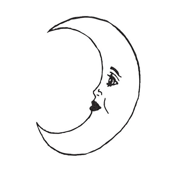 Tattify Crescent Moon Temporary Tattoo - Goodnight Moon (Set of 2) -  