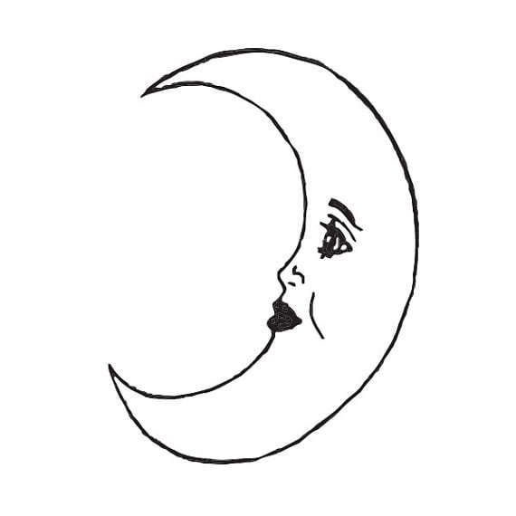 Tattify Crescent Moon Temporary Tattoo - Goodnight Moon (Set of 2) - Tattify Crescent Moon Temporary Tattoo - Goodnight Moon (Set of 2) -