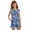 Blue Tropical Jungle, variant on ZIATUBLE4S Girls Summer Casual Short Jumpsuit Outfit Button Round Neck Playsuit for Girl Kids 7-8 Y, Ruffle Sleeve Elastic Waist Design One-Piece Romper, Leopard Bow Print