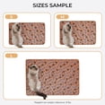 thumbnail image 3 of 1 paquete de 3 mantas súper suaves y esponjosas de primera calidad para mascotas, manta de franela para perro, cachorro, gato, marrón, rosa y blanco, tamaño pequeño (23 x 16 pulgadas), 3 of 4