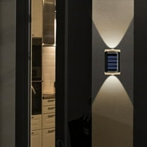 Solar Landscape Spotlights Outdoor Garden Lights Wireless Solar Powered Waterproof Yard Walkway Path Lighting Bright Illumination Easy Installation, Ukhbmc | Black