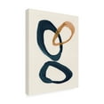thumbnail image 4 of Canvas Wall Art - Line and Brush 'Blue 2 Gold 1 Circles 1' Wall Art for Living Room, Bedroom, or Office Décor by Trademark Fine Art - 14 x 19 Inches, 4 of 4