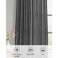 thumbnail image 6 of Vintage Black Sheer Curtains 45 Inch Length 2 Panels Set for Living Room/Bedroom, Country Farmhouse Plants Tree Pattern Kitchen Curtains Grommet Semi-Sheer Curtains Drapes Window Treatments 42"x45"x2, 6 of 7