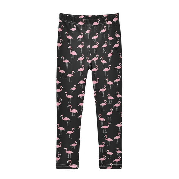 joogoo Girls' Leggings Flamingo Black-h1 Yoga Pants 6T