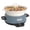 blue&white, variant on Magnifique 5-Quart Slow Cooker with Stoneware Manual Warm Setting, Black