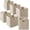 Whitewash, variant on 12" x 12" Hyacinth Storage Baskets, Whitewash - Set of 6 Storage Organizers, Woven Wicker Cubes for Bathroom, Bedroom, Laundry, Shelves