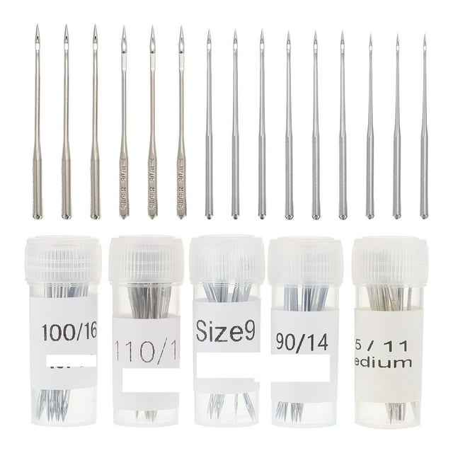MasteelfCA 50pcs Professional Sewing Machine Needles Crafts Stitching Needles (Silver)
