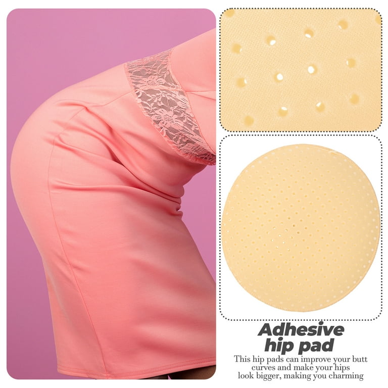 BESTONZON 2Pcs Silicone Hip Pad Adhesive Hip Pad Comfortable Hip Pad  Silicone Butt Pad Girl Supply 