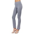 thumbnail image 3 of Women & Plus Workout Fitness Stretch Comfy Lounge Flare Slim Fit Yoga Pants, 3 of 4