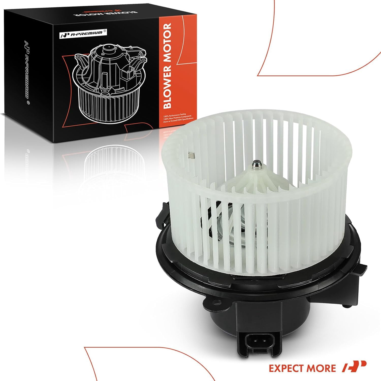 A-Premium Heater Blower Motor with Fan Cage Replacement for Buick Enclave 2008-2012 Chevrolet Silverado 1500 2500 3500 Traverse GMC Acadia Sierra Saturn Outlook