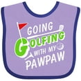 thumbnail image 3 of Inktastic Going Golfing with My Pawpaw- Kids Golf Boys or Girls Baby Bib, 3 of 4