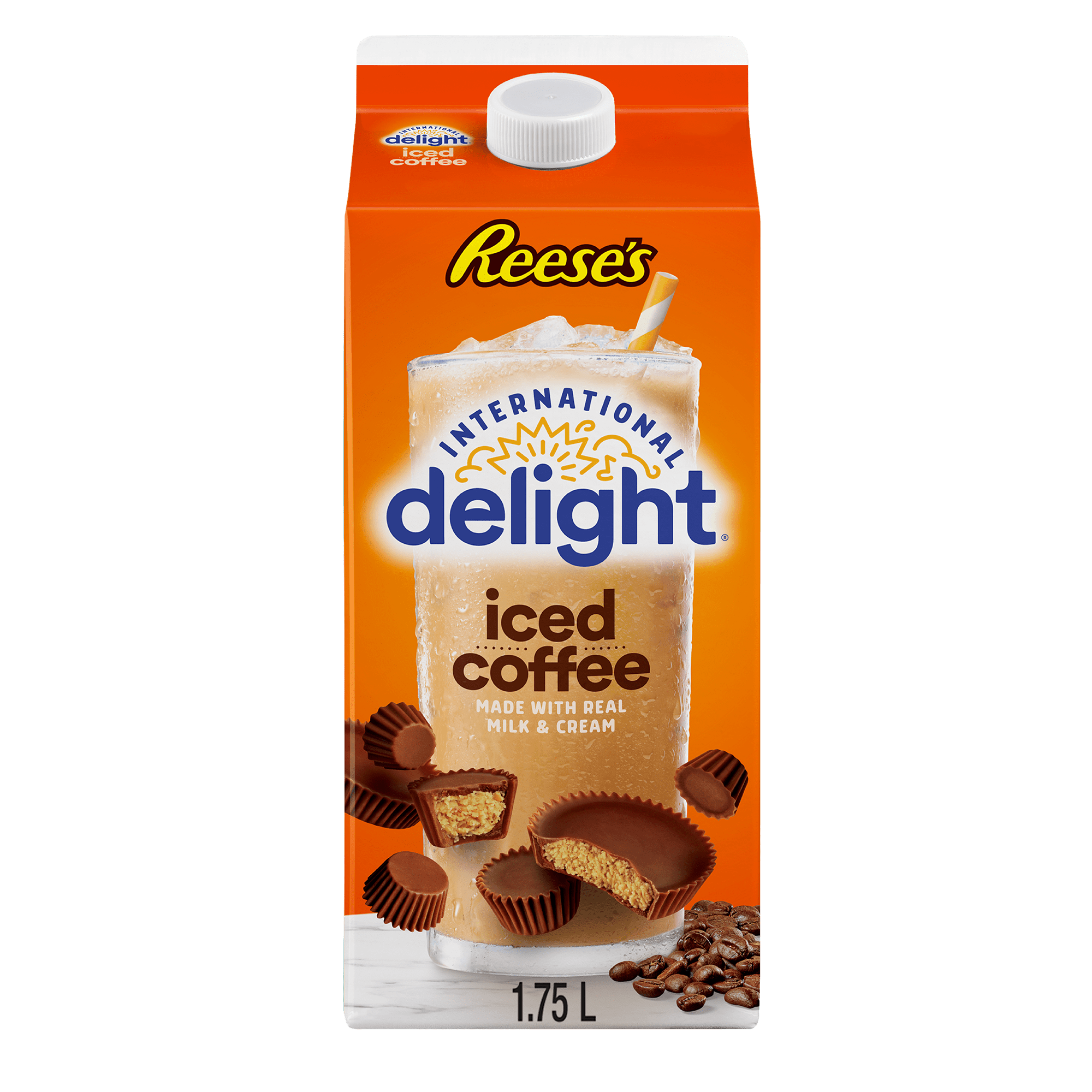 International Delight Iced Coffee Reeses 1.75L, International Delight Iced Coffee Reeses 1.75L