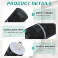 thumbnail image 3 of Glass Shower Door Handle, Aluminum Alloy Back-to-Back Shower Door Knob Black, 3 of 7
