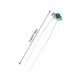 thumbnail image 2 of 20Pcs Rhinestone Hairpins Rose Bride Bridesmaid Hair Accessories U-shaped Updo Hair Chopsticks for Wedding (Green), 2 of 3