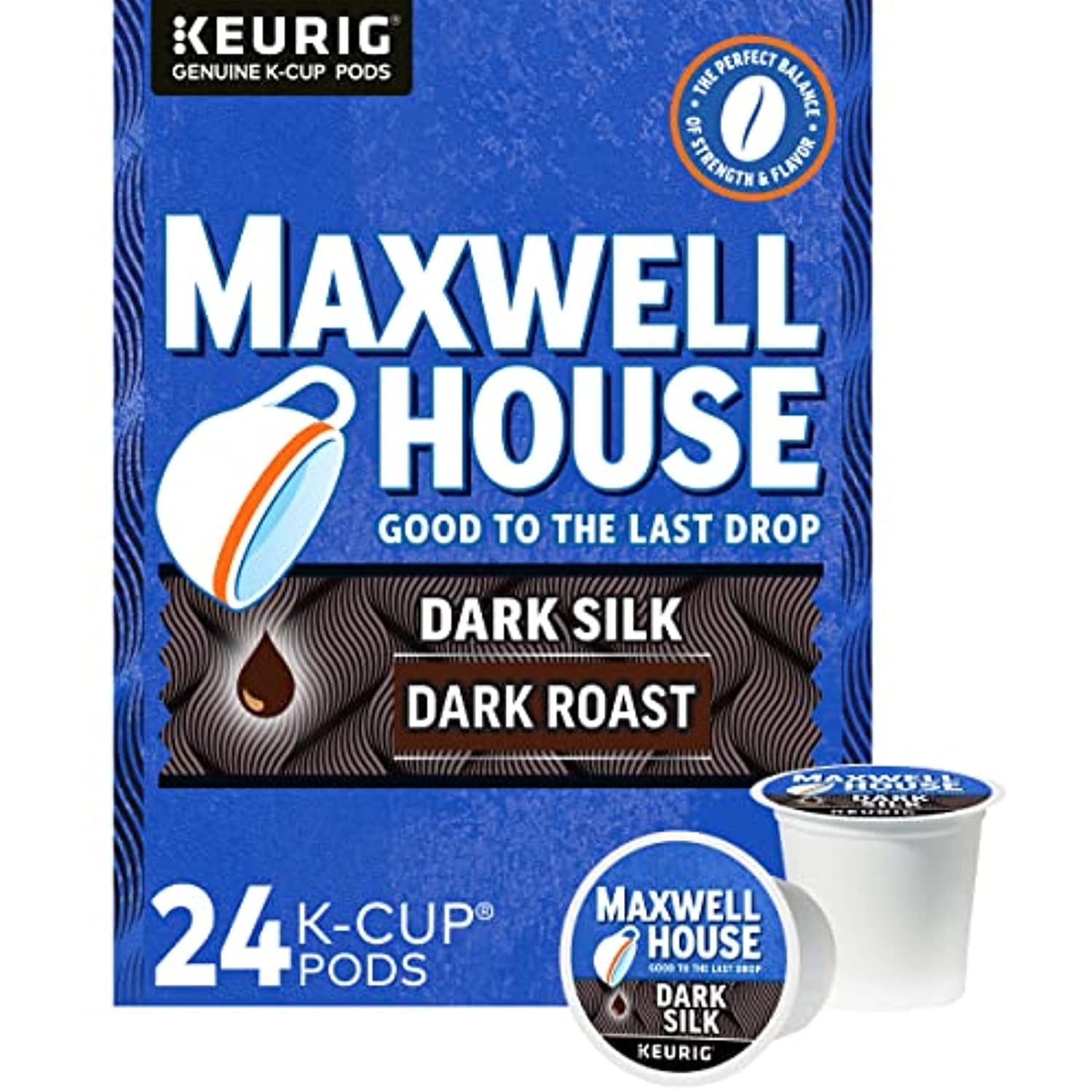 Maxwell House Dark Silk KCup Coffee Pods, 24 Ct Box