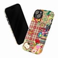 thumbnail image 3 of Playful Gingham & Plaid Collage Phone Case, Cat, Apple & Ladybug Design iPhone Cover, Protective Case for iPhone 17 16 15 14 13 12 11 Pro Plus Max Mini, 3 of 6