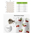 thumbnail image 5 of Cherry Fruit Retro Window Curtain for Living Room Bedroom Balcony Cafe Kitchen Tie-up Curtain, 5 of 5