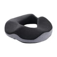 thumbnail image 1 of Cojín de asiento de espuma viscoelástica Yinane ergonómico suave portátil gris claro oscuro, 1 of 8
