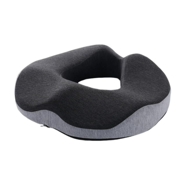 Cojín de asiento de espuma viscoelástica Yinane ergonómico suave portátil gris claro oscuro