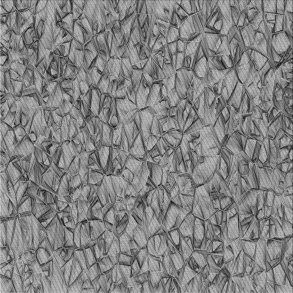 Ahgly Company Machine Washable Indoor Square Transitional Carbon Gray Area Rugs, 5' Square