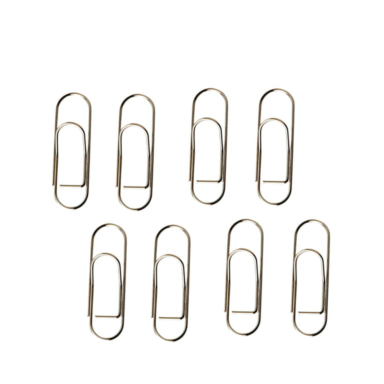  Metal Paper Clip for Notebook Bookmark Tool Stainless Steel and  Brass Material Book Paper Clips (Color : Small Stainless, Size : 1SIZE) :  Office Products