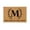 M, variant on Monogram Coir Doormat | Letter A Family Name Initial Welcome Mat| Non-Slip Backing Doorway Mat for Porch Patio Floor | New Home Decor Housewarming Giftciozy