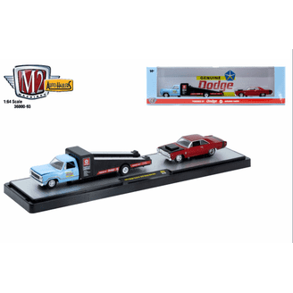 M2 Machines Auto Hauler 78 1974 Dodge Truck 1971 Dodge Challenger