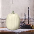thumbnail image 2 of Way To Celebrate! Halloween Cream Pumpkin Decoration, 13", 2 of 12