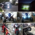 thumbnail image 5 of Jinsinto 2pcs 6 LED Motorcycle Headlight High Brightness Waterproof Spot Light Electric Scooters Lamp Engine Auxiliary Head Bulb Work Light, 5 of 5