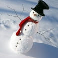 thumbnail image 4 of Wooden Simulation Christmas Snowman Dress Up Set Accessories Family Kit Toy Gift, 4 of 6