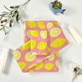 thumbnail image 6 of SKYSONIC 3 Pack Towel Colorful Lemon Pattern Cotton Bath Towel Set (1 Bath Towel, 1 Hand Towel, 1 Washcloth) for Bathroom, Super Soft and Quick Dry Towels, 6 of 7
