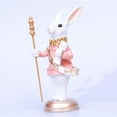 thumbnail image 4 of 7'' Resin Rabbit Figurines, Easter Bunny Nutcracker for The Home Decor Office Gift, 4 of 7