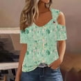 thumbnail image 2 of Young Womens Tops Trendy Summer Womens Plus Size Tops Dressy Casual Womens Blouses And Tops Dressy 100 Percent Cotton V Neck T Shirts Women Plus Size, 2 of 5