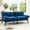 Navy Blue, variant on Gewnee Convertible Folding Modern sofa Bed,Upholstered Loveset,Adjustable Armrest and Backrest,Suitable for Living rooms and Apartments.Navy Blue