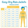 thumbnail image 3 of JAN & JUL Fleece-lined Rain Jacket for Girls, Waterproof Coat with Pockets (White Tulip, 6 Years), 3 of 7