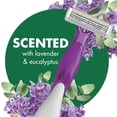 thumbnail image 2 of BIC Soleil 4 Escape Scented Women's Disposable Razors With 4 Blades, Comfortable Shave, Lavender & Eucalyptus Scented Handle Shaving Razors for Women, 4 Count, 2 of 9