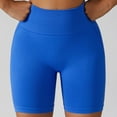 thumbnail image 2 of Pantalones cortos de yoga de cintura alta para mujer - Poliéster/spandex, suave y elástico, realza las caderas, fitness/baile, 2 of 4