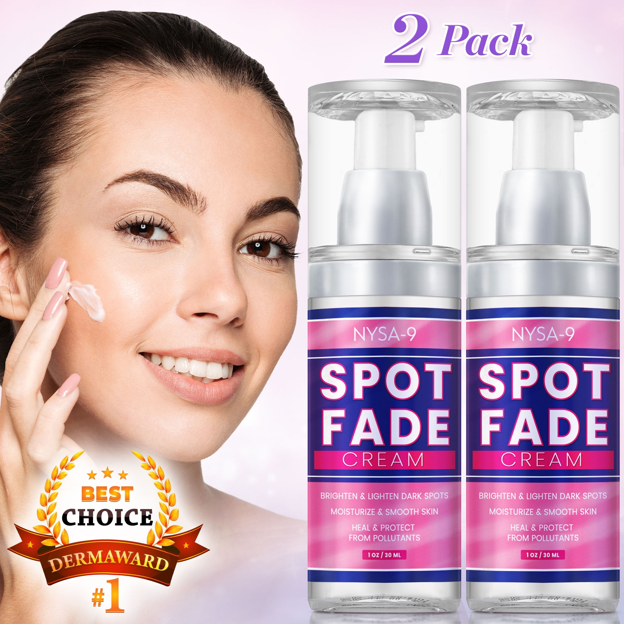 Spot Fade Cream (2 Pack), Dark Sun Age Spot Remover for Face Corrector