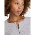 thumbnail image 4 of No Boundaries Cable Knit Crewneck Cardigan, Women's XXS-4X, 4 of 5