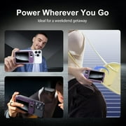 Power Bank,5000mAh 22.5W Fast Charging Magnetic Wireless Portable Charger with LED Power Display Compatible with iPhone 8 and Above Series,2in1,Purple