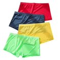 thumbnail image 4 of Calzoncillos bóxer de seda helada para hombre, de tiro bajo, con cintura elástica, corte liso, color liso, con forma de U, ultrafinos., 4 of 5