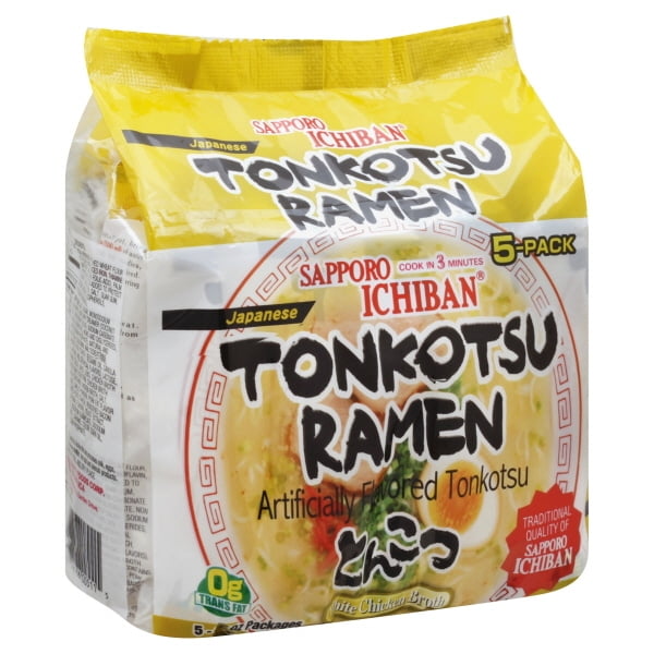 Sapporo Ichiban White Chicken Broth Japanese Tonkotsu Ramen, 3.7 oz, 5