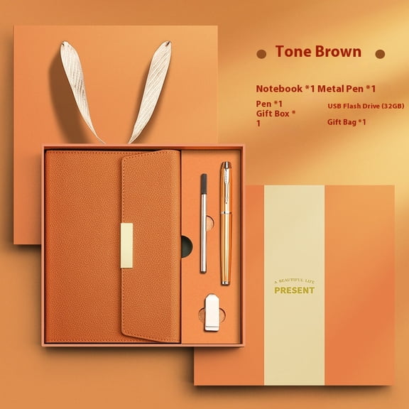 Orange Refillable Notebook-A5 Lined Hardcover Notebook with Magnetic Closure, 200 Pages Daily Journal for Men Women, Ruled Journals Notebooks for Work, Writing, Note Taking