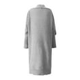 thumbnail image 2 of Women Cardigan Sweaters Long Sleeve Open Front Knit Long Duster Coat Lapel Oversized 2025 Fall Winter Loose Outerwear Clothes, 2 of 5
