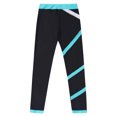 thumbnail image 5 of Moggemol Girls Figure Ice Skating Pants Gymnastics Ballet Dance Leggings Workout Running Yoga Pants Green 14, 5 of 6