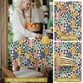 thumbnail image 5 of Easter and Leopard White Pattern Round Tablecloth 60", Wrinkle-Resistant Wipeable Cover for Kitchen, Dining, Picnic & Patio, 5 of 6