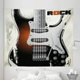 thumbnail image 1 of Rock Music Tapestry, Detailed Guitar Pattern with Strings Retro Halftone Background Abstract Grunge, Fabric Wall Hanging Decor for Bedroom Living Room Dorm, 5 Sizes, Multicolor, by Ambesonne, 1 of 1